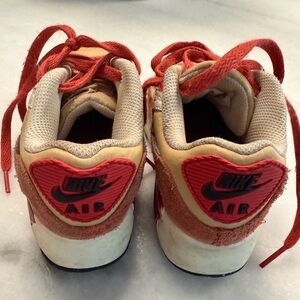 Nike Air Max Kids Sneakers in Red and Tan